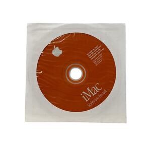 Rare Orange Apple iMac G3 Software Install CD 691-2376-A Mac OS 8.6 1999 Tested